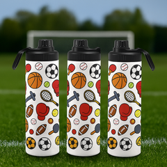 Bidón con asa personalizable  800 ml - Aluminio