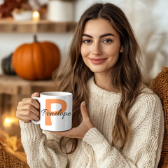 Taza Personalizada 330 ml -  Con Nombre e Inicial