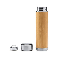 Termo de Bambú con Infusor 480 ml – Elegancia, Tecnología y Sostenibilidad
