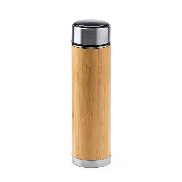 Termo de Bambú con Infusor 480 ml – Elegancia, Tecnología y Sostenibilidad