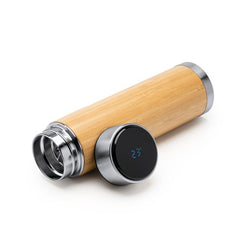 Termo de Bambú con Infusor 480 ml – Elegancia, Tecnología y Sostenibilidad